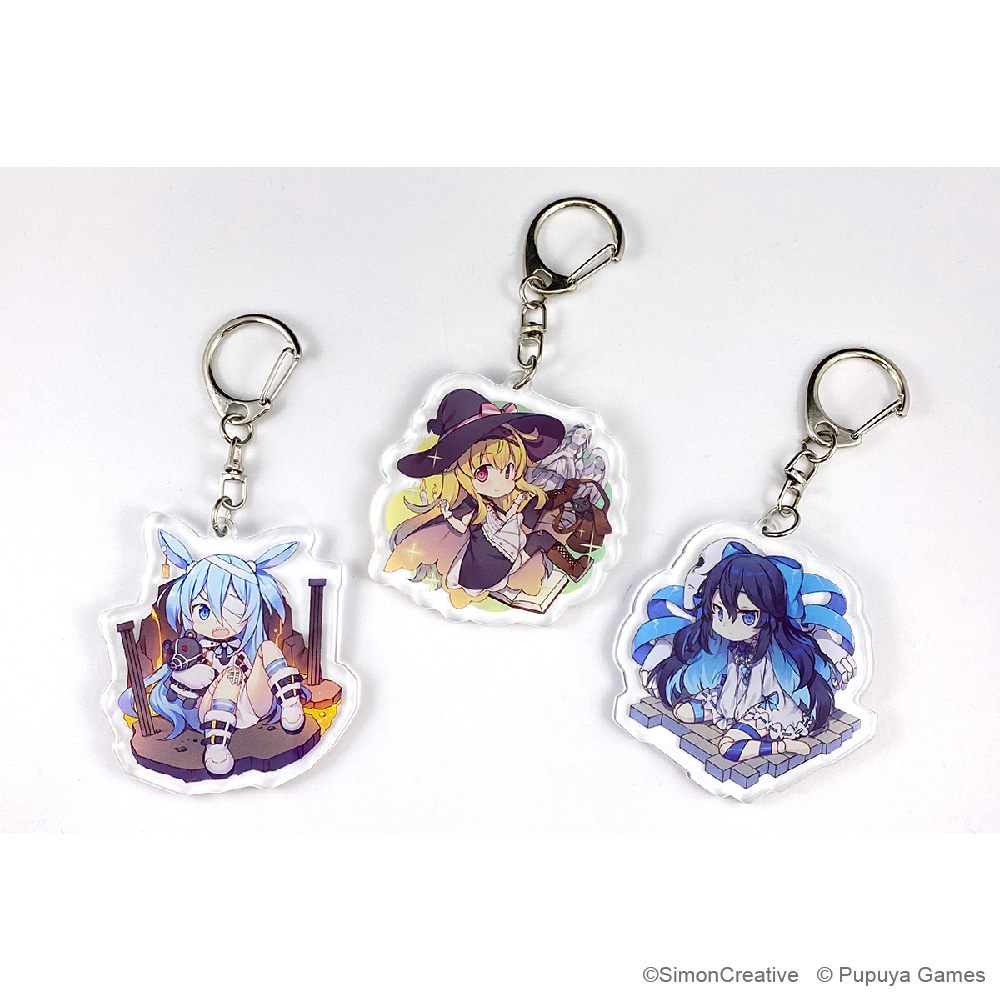 Little Witch & Bosses Acrylic Key Ring – 3 types (Nobeta/Tania/Monica)