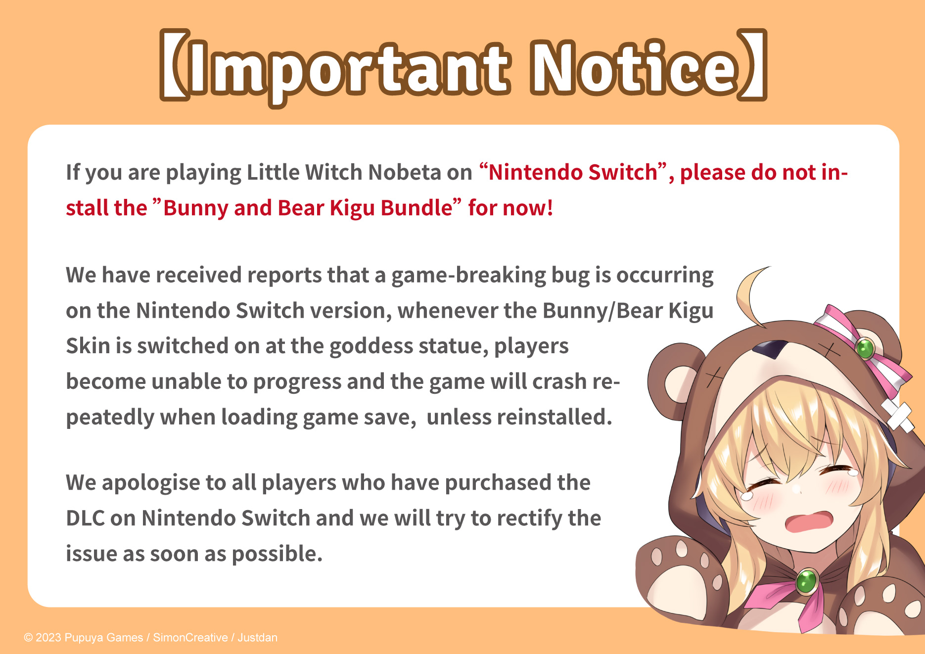 Important Notice Regarding Purchasing Nintendo Switch Games